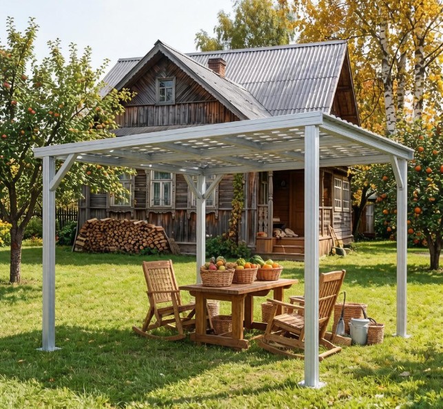 Навесы из стального проката